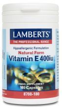 Natural Vitamin E 400 IU 180 Capsules