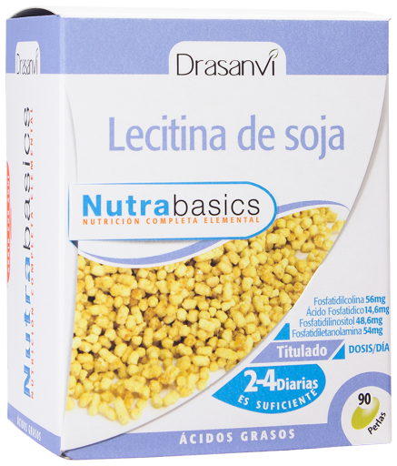 540mg Soy Lecithin 90 pearls Nutrabasicos