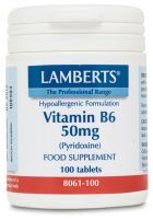 Vitamin B6 50 mg pyridoxine 100 tablets