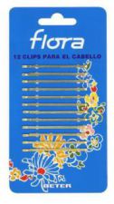 12 bobby pins FLORA, gold