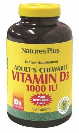 Vitamin D3 1000 Iu 90 Chewable Tablets