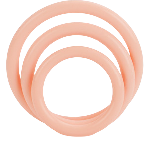 Tri Rings Natural Light Pink