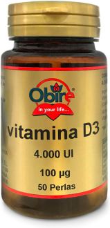 Vitamin D3 100 mcg 4000 IU 50 Capsules