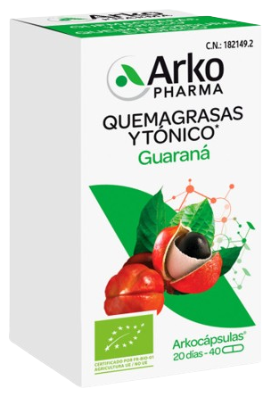 Arkocápsulas Guarana Bio 40 Capsules