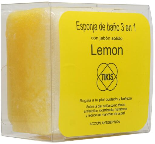 Square Sponge with Lemon Soap 100 gr